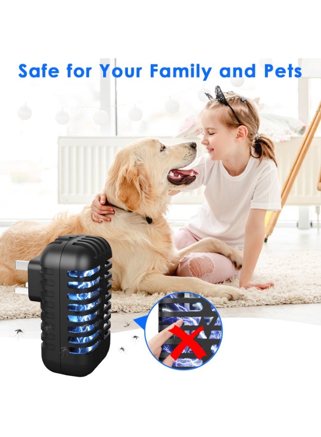 Yakiter Mosquito Killer Lamp,Fly Zapper with UV Light,Electric Mosquito Bug Zapper,Insect Trap Lamp, Indoor Plug-in Mosquito Repellent Device for Home, Bedroom, Kitchen, Office（Black） - Image 4